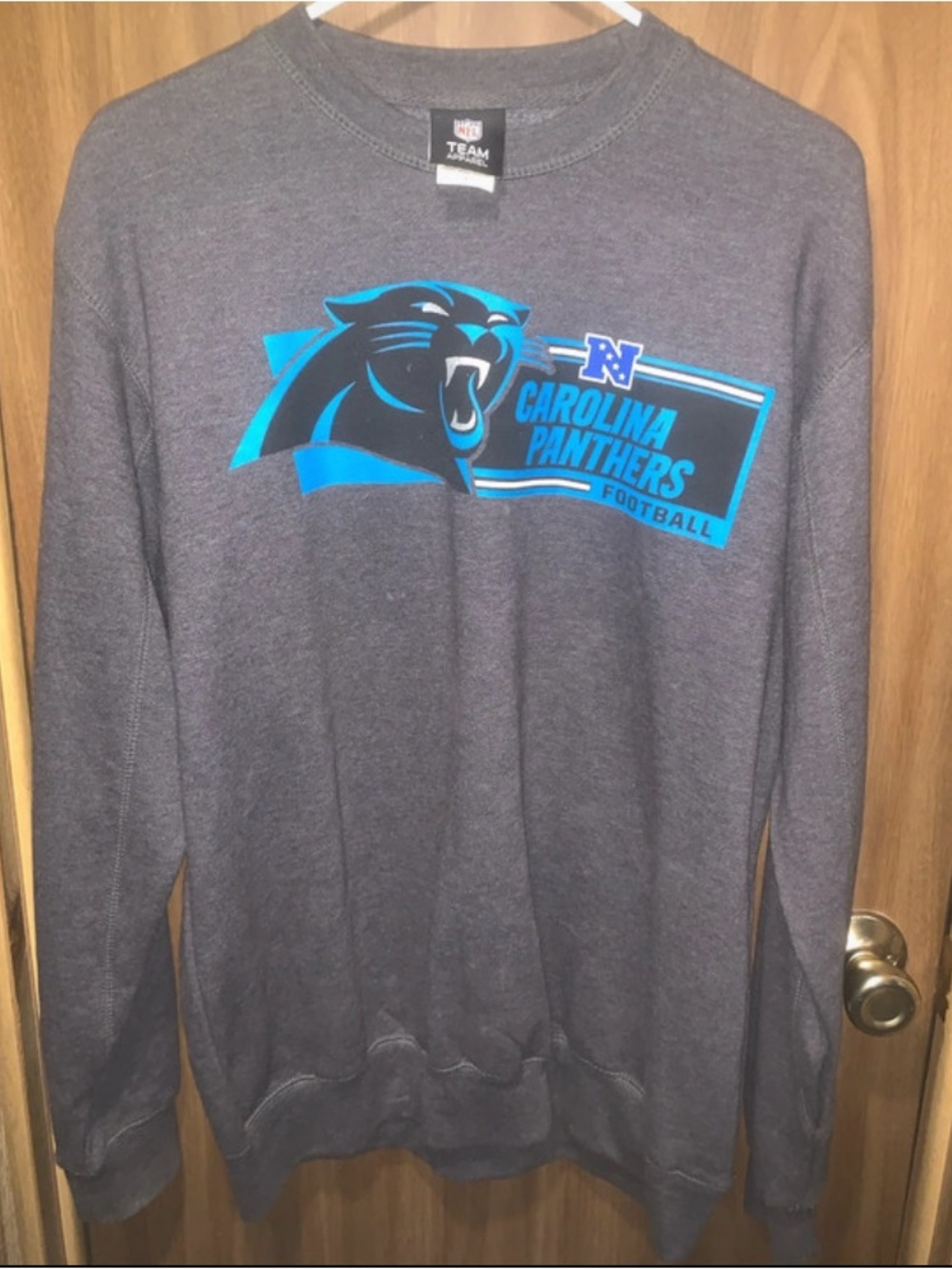 Carolina Panthers Vintage Pullover Crew Neck Sweatshirt
